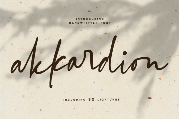 Akkardion: Modern Handwritten Font