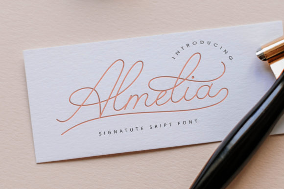 Almelia: A Luxurious Handwritten Font for Business