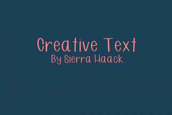 Creative Text: A Handwritten Font for Elegant Design