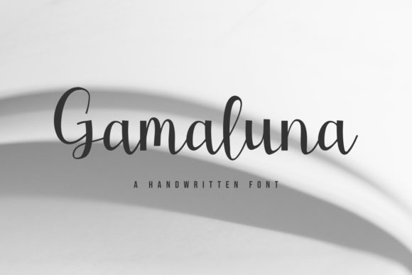 Gamaluna: A Handwritten Script Font for Modern Branding