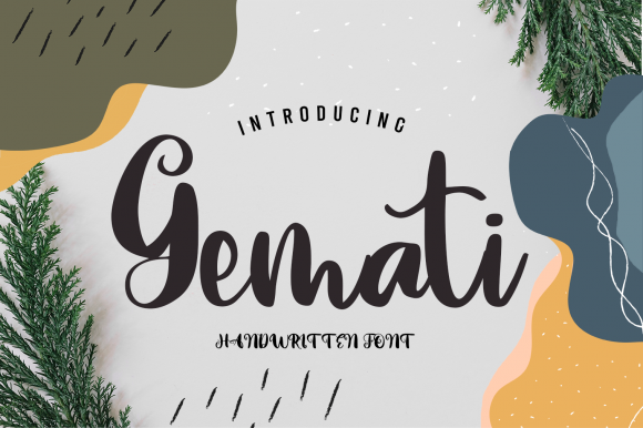Gemati: A Dreamy Handwritten Font