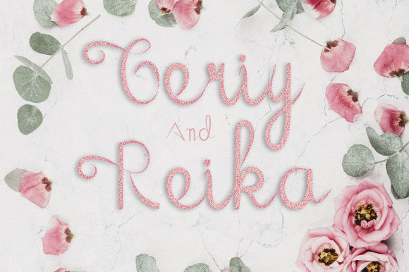 Geriy and Reika: Elegant Script Font for Crafters