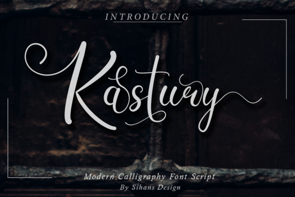 Kastury: A Romantic Script Font for Editorial Design