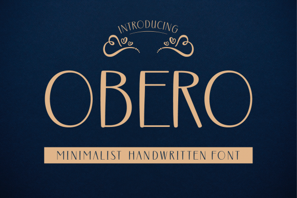 Obero: A Trendy Handwritten Font