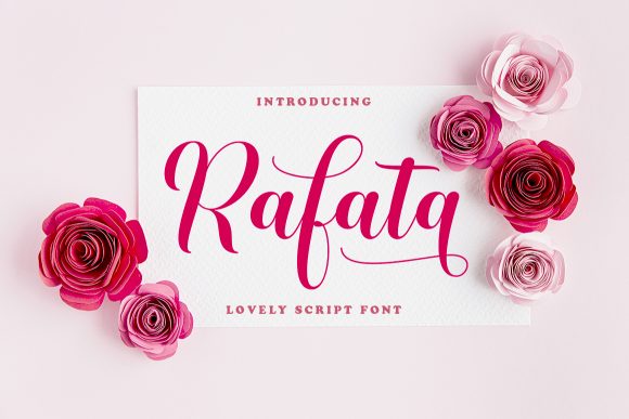 Rafata: A Romantic Typeface for Elegant Design