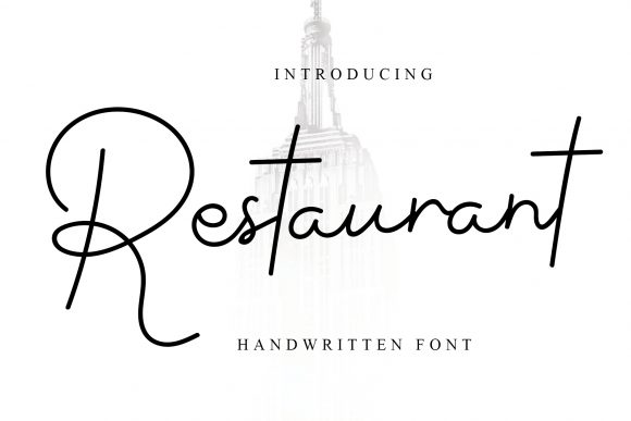 Restaurant Font for Bold Branding