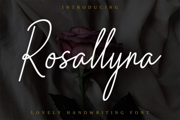 Rosallyna: Elegant Script Font for Crafters