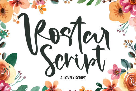 Rostar: A Delicate Handwritten Font