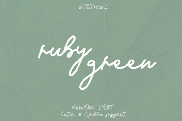 Ruby Green Font for Business