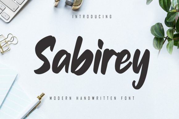 Sabirey: A Modern Handwritten Font for Business