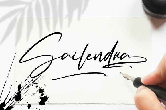 Sailendra: A Handwritten Font for Creative Makers