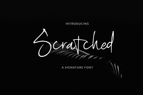 Scratched: A Luxurious Handwritten Font