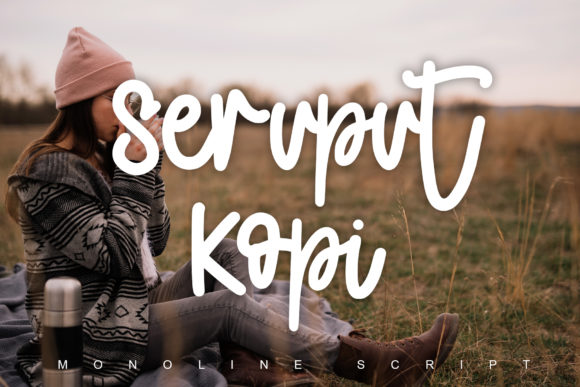 Seruput Kopi: A Elegant Script Font