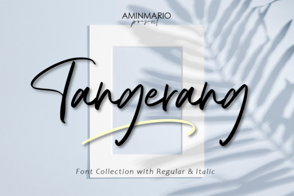 Tangerang: A Modern Handwritten Font for Creative Projects
