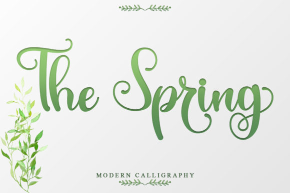 The Spring: A Romantic Handwritten Font