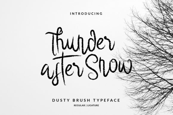 Thunder After Snow Font for Creative Campaigns