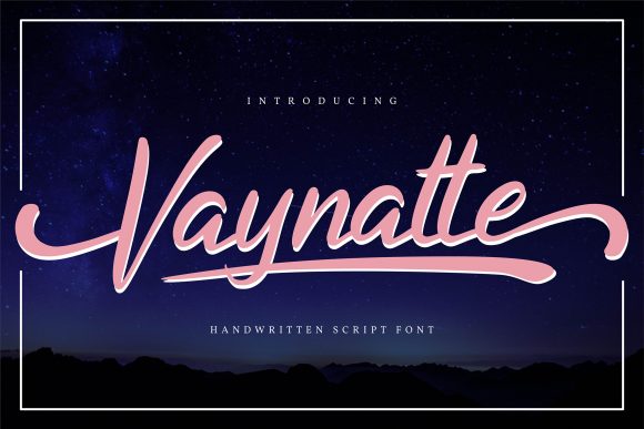 Vaynatte: A Handwritten Font for Web Design