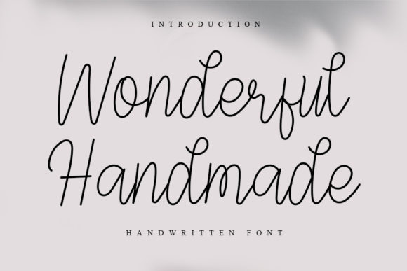Wonderful Handmade Font for Crafters